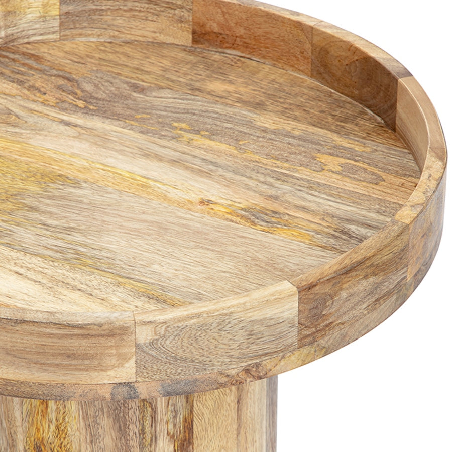 Tropea Mango Wood Side Table 50cm - Image 3