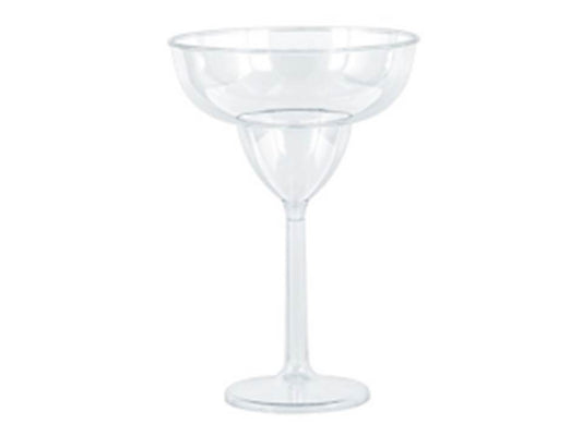 bulk 24 Jumbo 877ml Margarita Glass Plastic 24cm