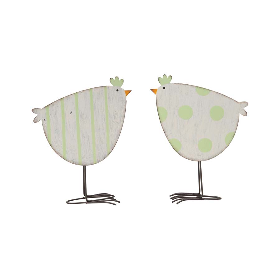 Set 2 Asst Trendy Metal Chooks 17cm - Image 2