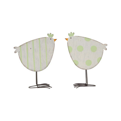 Set 2 Asst Trendy Metal Chooks 17cm - Image 2