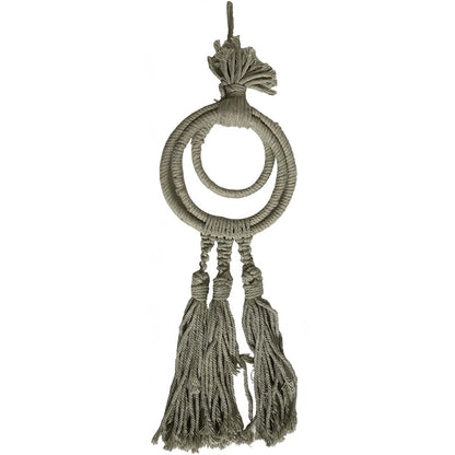 Three Ring Triple Tassel Taupe Colour 43cm - Image 2