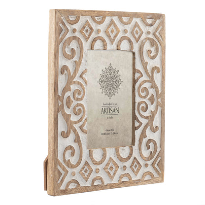 Handcrafted 4x6in 'Symmetry' Photoframe 25cm - Image 4