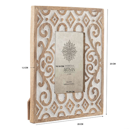 Handcrafted 4x6in 'Symmetry' Photoframe 25cm - Image 5