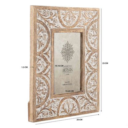 Handcrafted 4x6in 'Shapes' Photoframe 25cm - Image 5