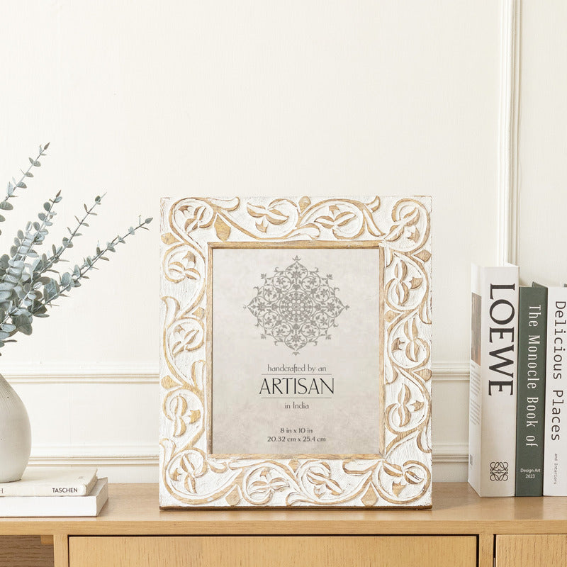 Handcrafted 8x10in 'Swirl' Photoframe 36cm - Image 3