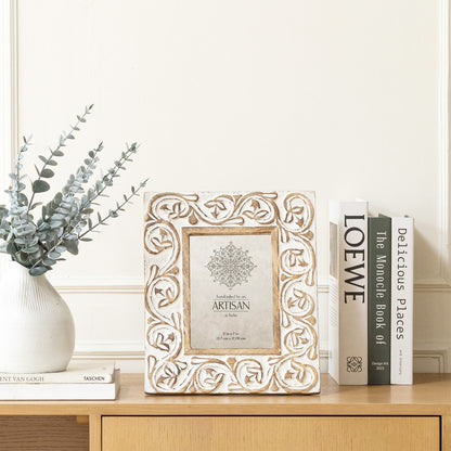 Handcrafted 5x7in 'Swirl' Photoframe 29cm - Image 3