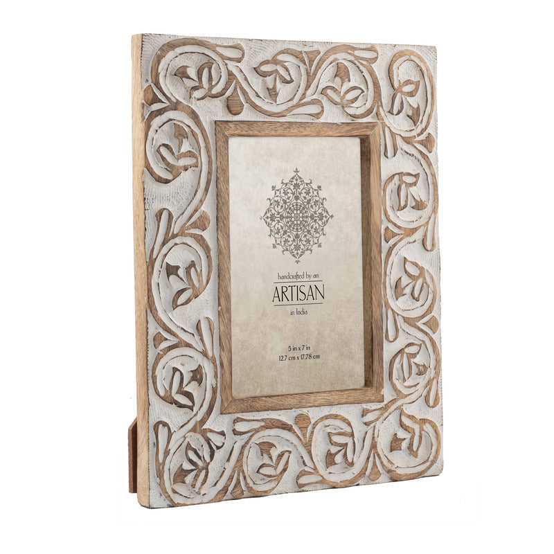 Handcrafted 5x7in 'Swirl' Photoframe 29cm - Image 4