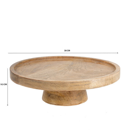 Handcrafted Classic Footed Cake Stand 30cm - Image 2