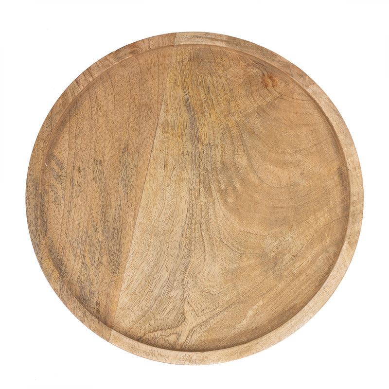 Handcrafted Mango Wood Classic Footed Cake Stand 30cm - Image 2