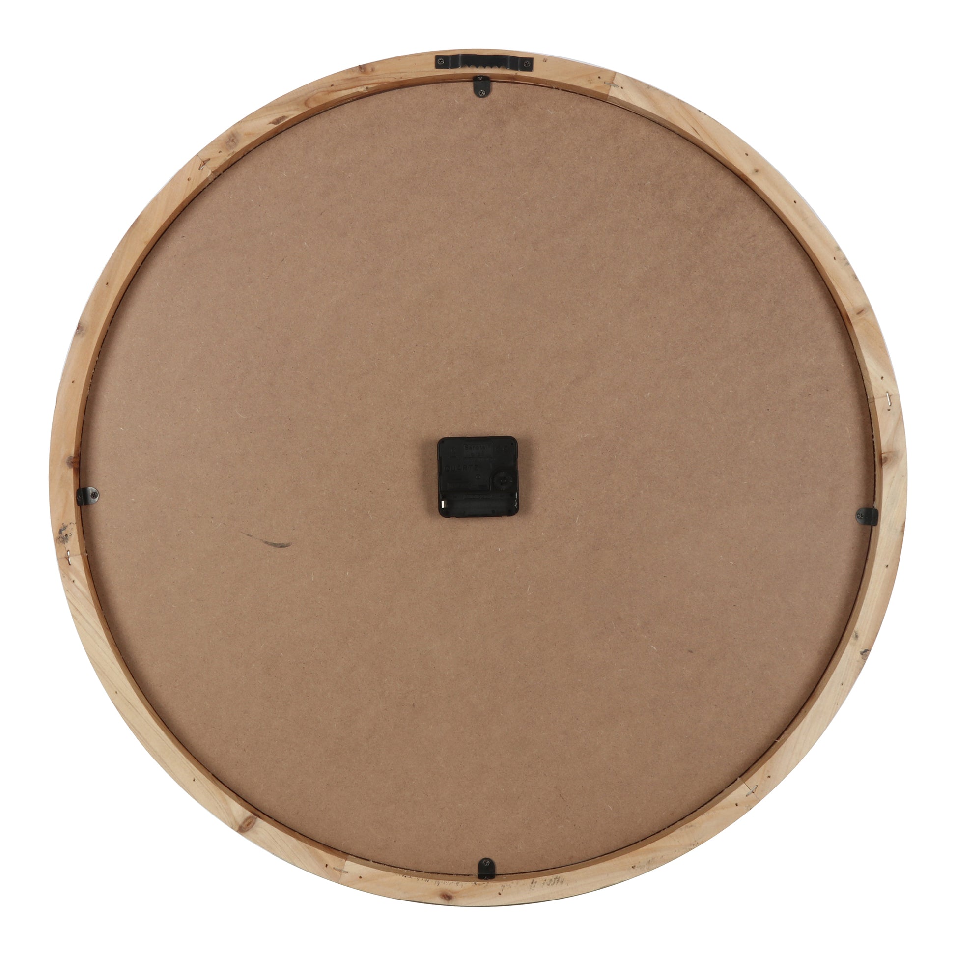 Distressed Nordic Glass-Front Wall Clock 60cm - Image 4