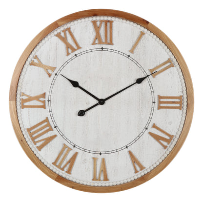 Hamptons Roman Numeral Wall Clock 68x68cm