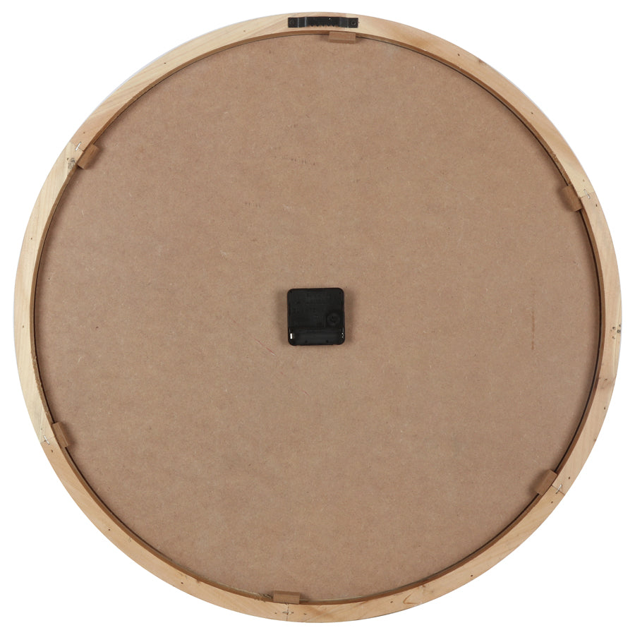Contemporary Grey Timber Wall Clock 60cm - Image 4