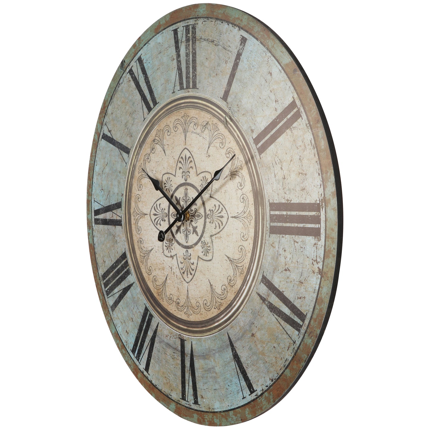 French Provincial Fleur Wall Clock 60cm - Image 3