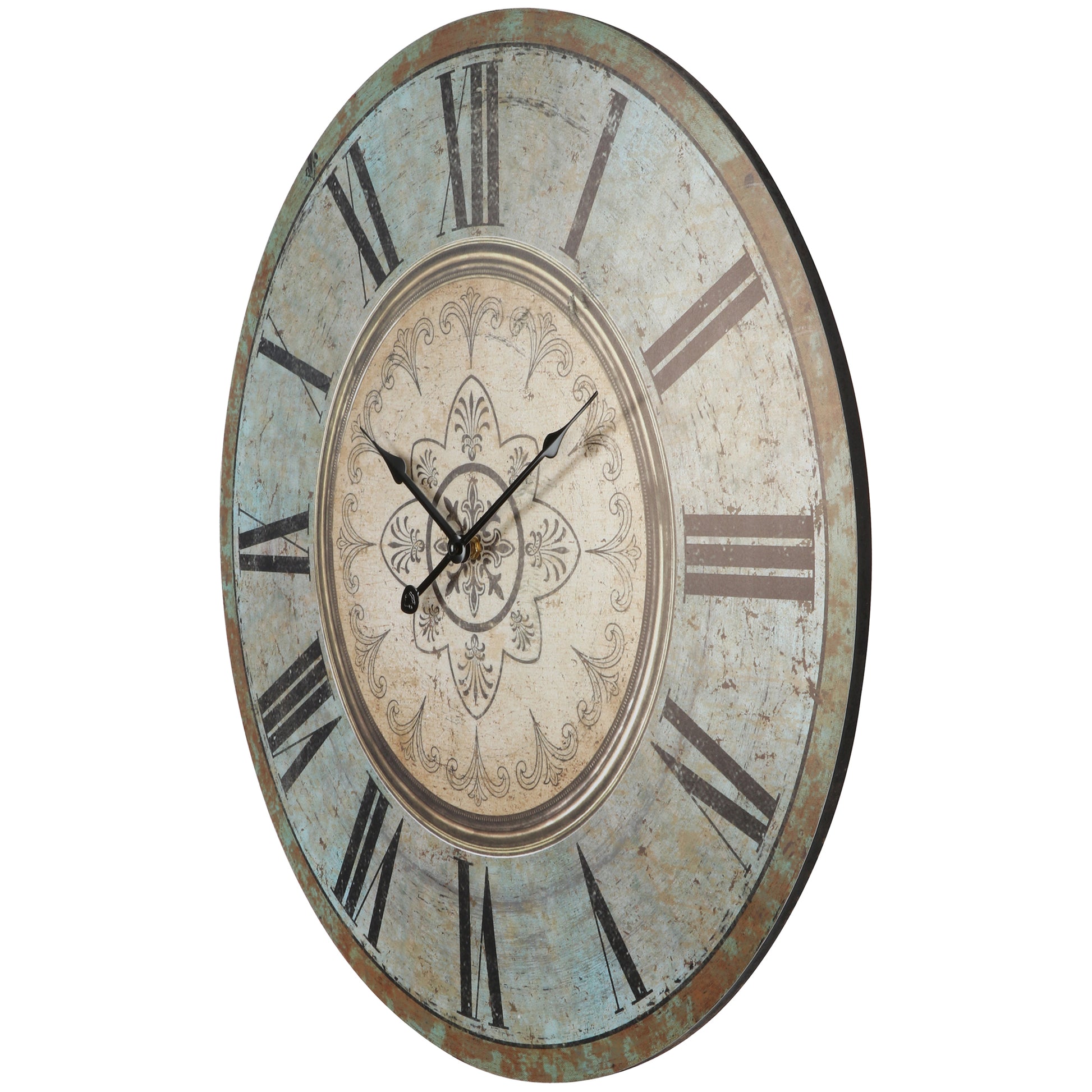 French Provincial Fleur Wall Clock 60cm - Image 3