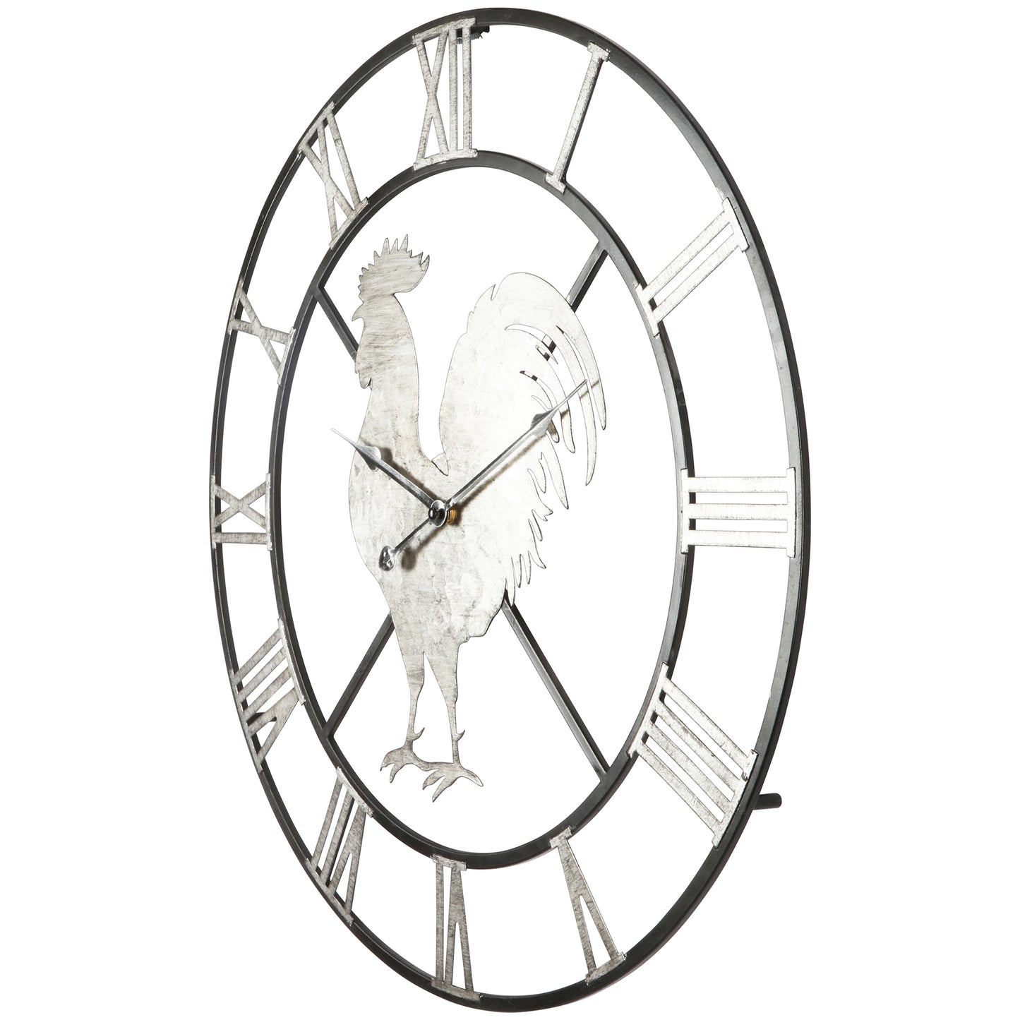 Country Rooster Wall Clock 60cm - Image 3