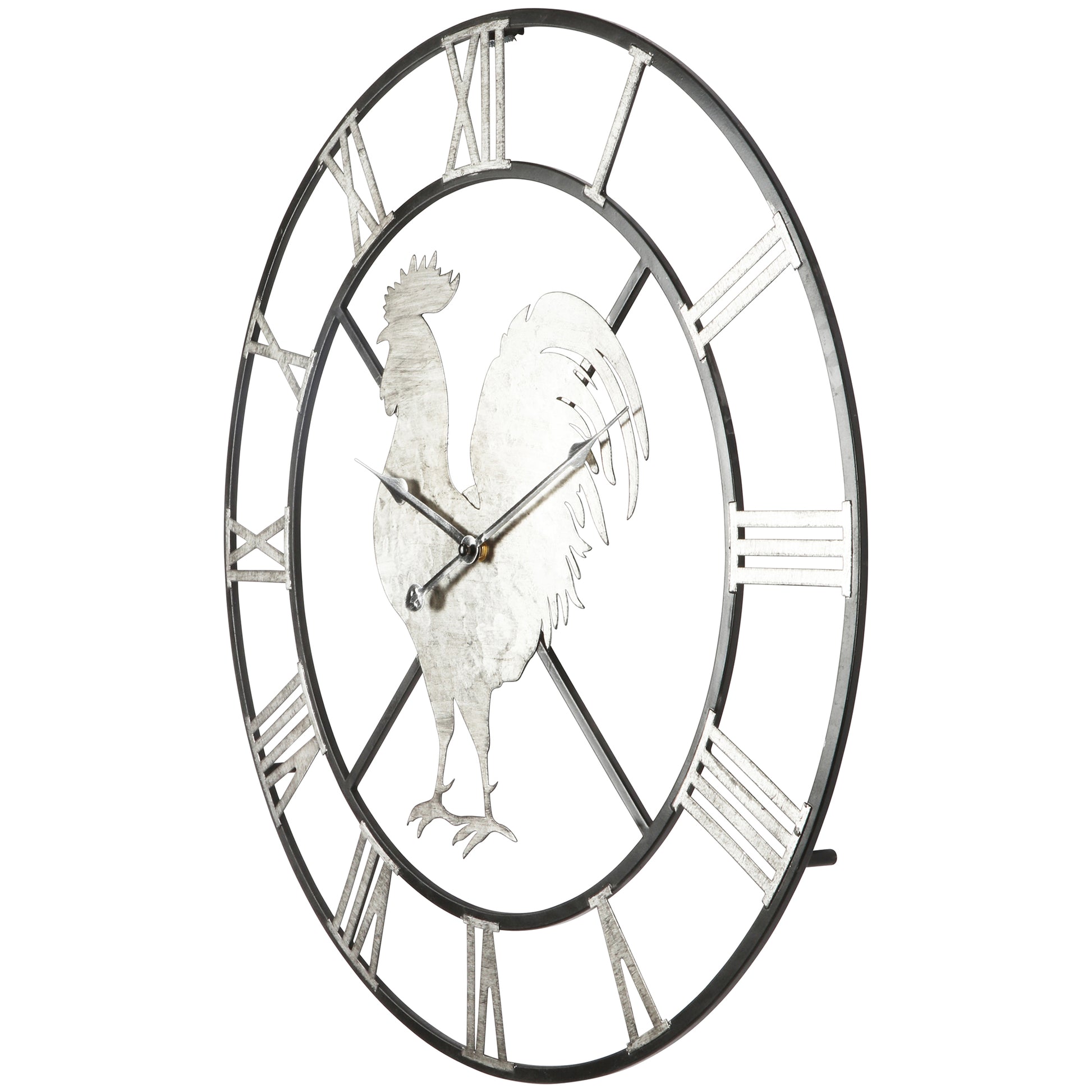 Country Rooster Wall Clock 60cm - Image 3