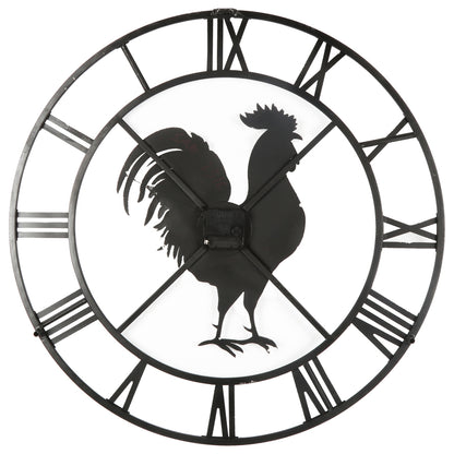 Country Rooster Wall Clock 60cm - Image 4