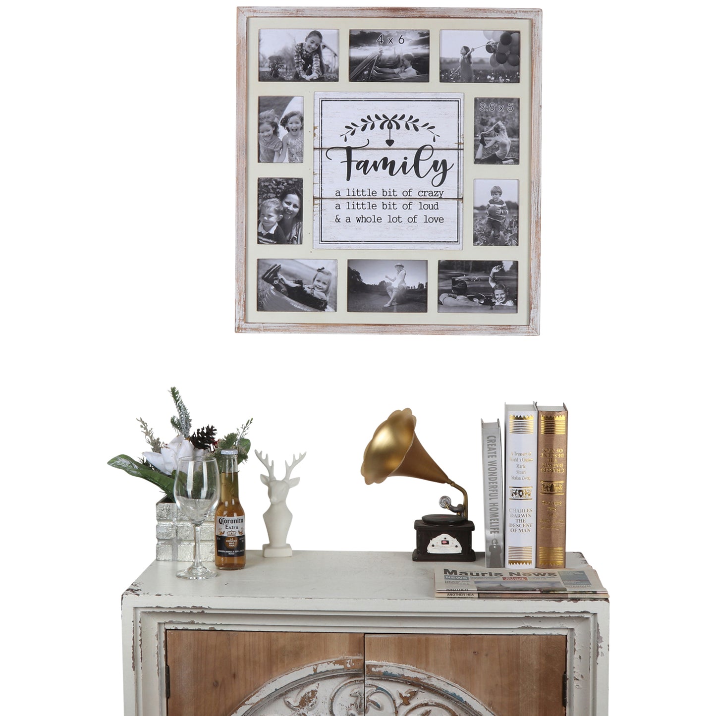 Family' Wall Hanging Photo Gallery Collage 55x59cm - Image 4