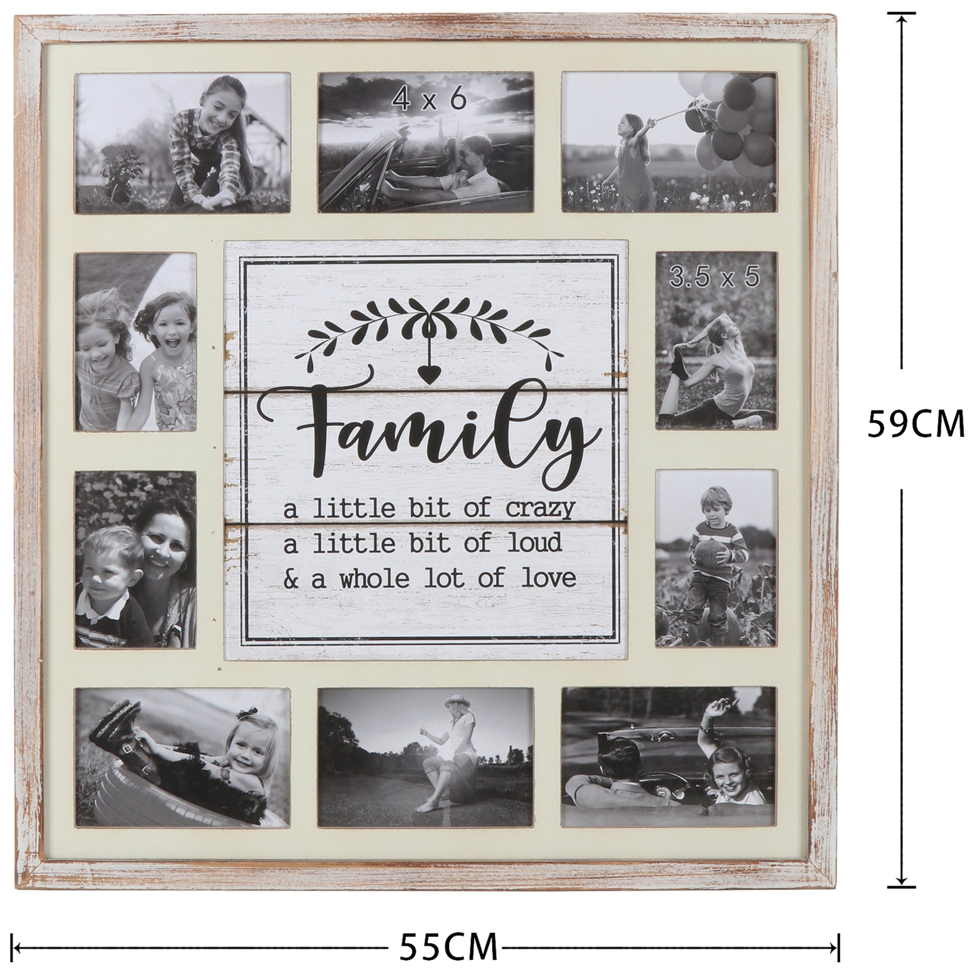 Family' Wall Hanging Photo Gallery Collage 55x59cm - Image 5