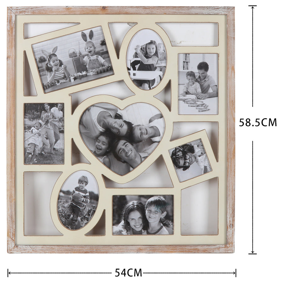 Framed Wall Hanging Photo Gallery Collage 54x58cm - Image 5