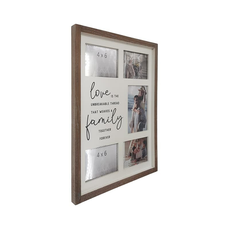 Love Is Family' Wall Hanging Photo Gallery Collage 40x49cm - Image 3