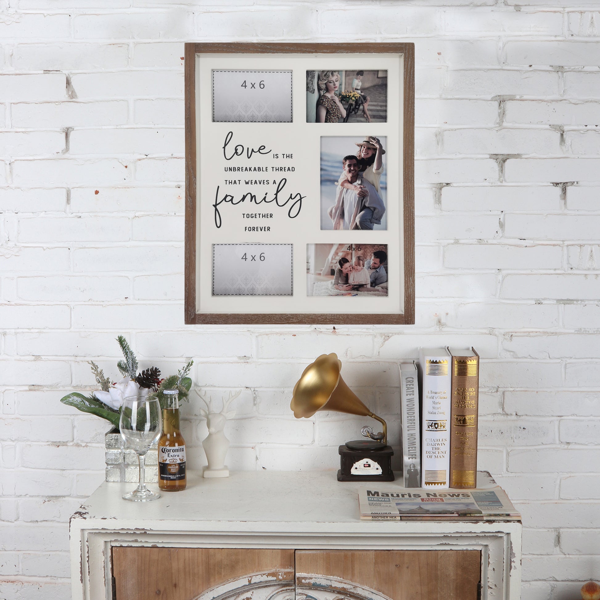 Love Is Family' Wall Hanging Photo Gallery Collage 40x49cm - Image 5