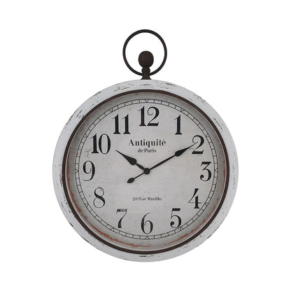 Distressed 'Antiquite' Glass Front Wall Clock 60x76cm