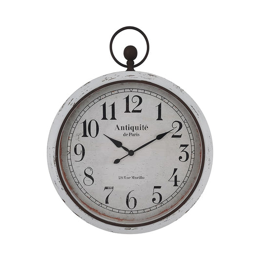 Distressed 'Antiquite' Glass Front Wall Clock 60x76cm