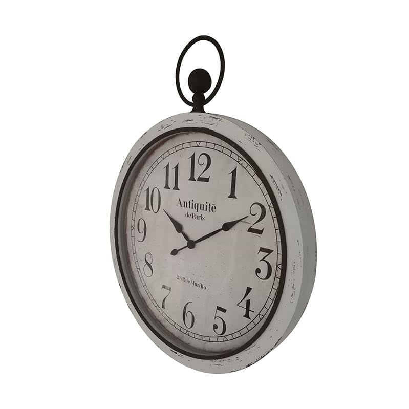 Distressed 'Antiquite' Glass Front Wall Clock 60x76cm - Image 3