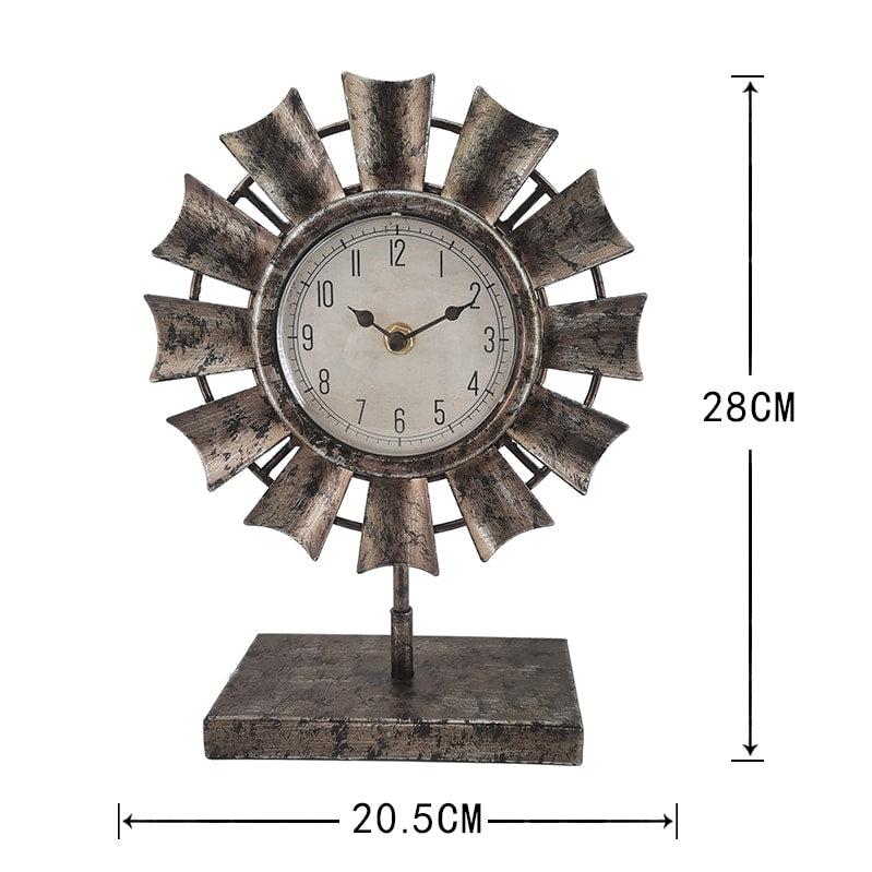 Windmill Table Clock on Base 20x28cm - Image 4