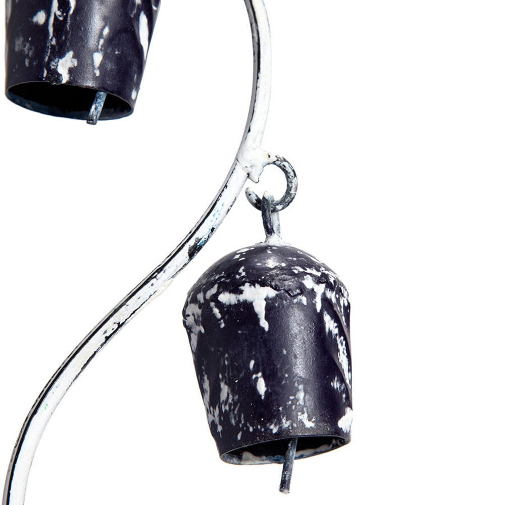 Handcrafted Spiral Vintage Bells Hanging Mobile 64cm - Image 3