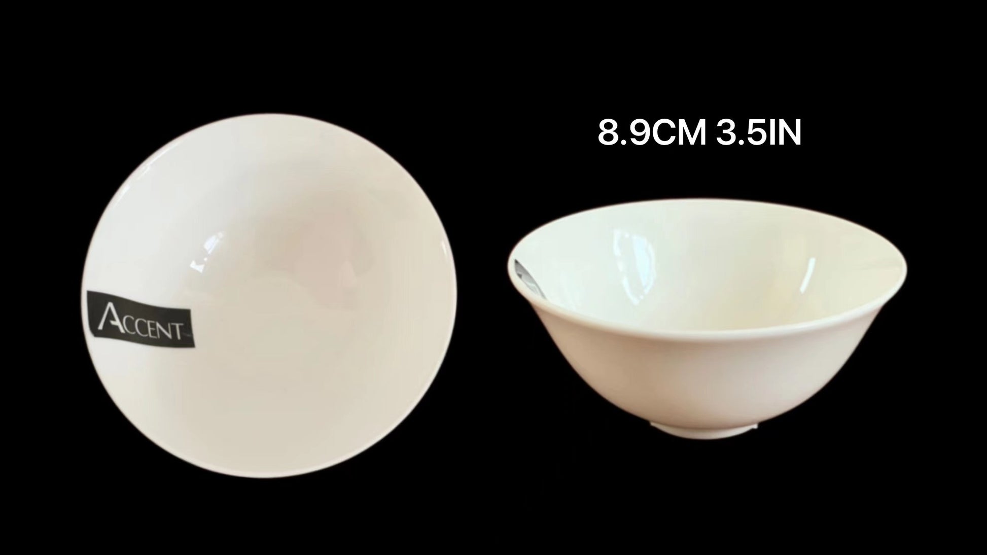 bulk 24 White Fine Bone China Bowl 3.5in 9cm
