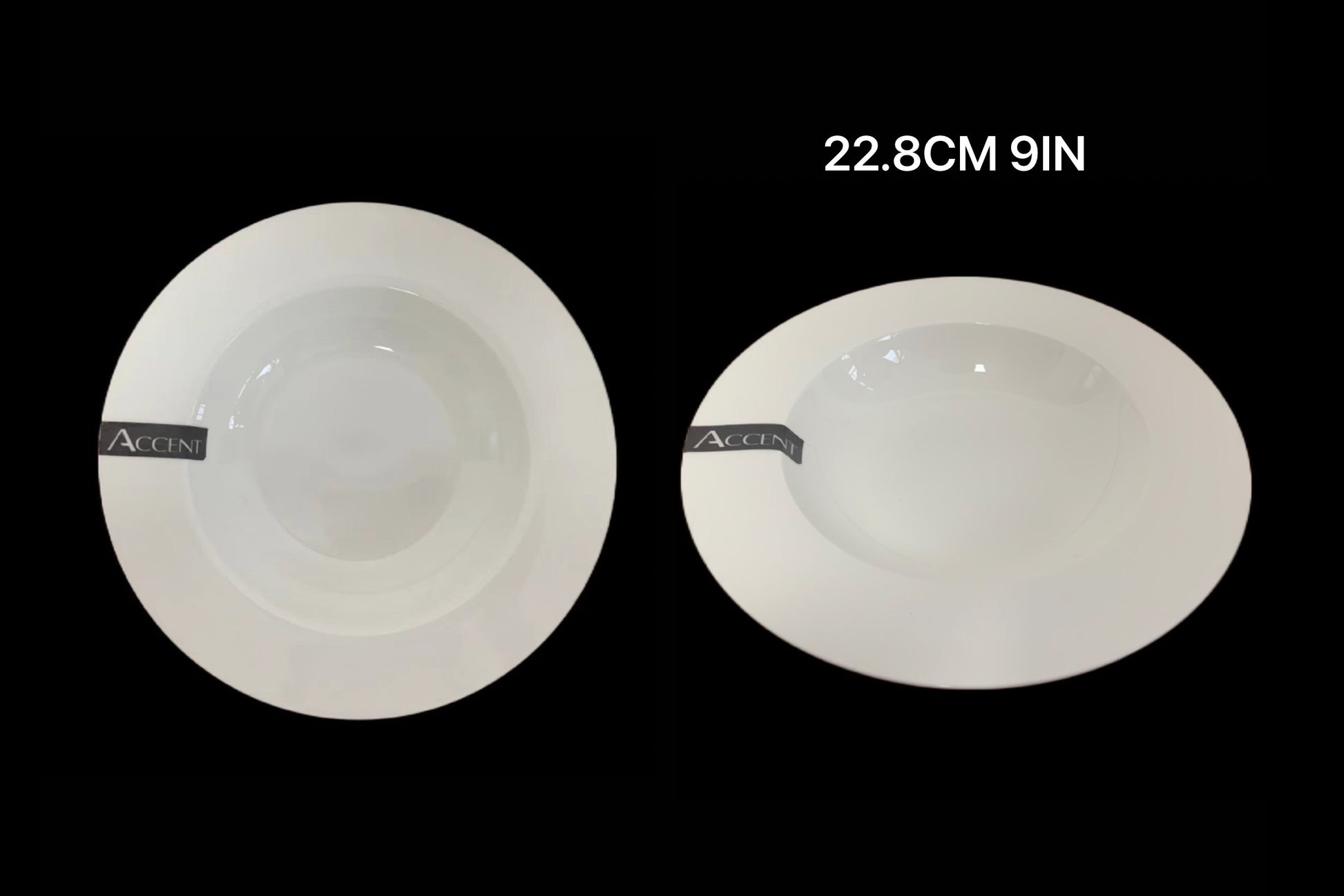 bulk 24 White Bone China Soup Bowl 23cm