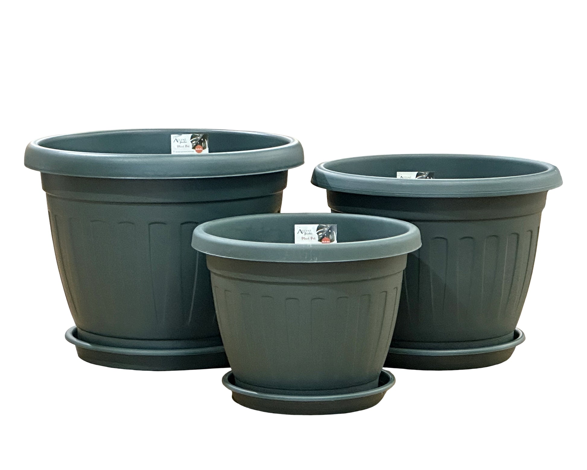 bulk 14 Garden Plastic Pot & Saucer 39cm