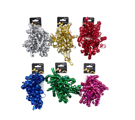 bulk 24 Metallic Curling Ribbon Cols