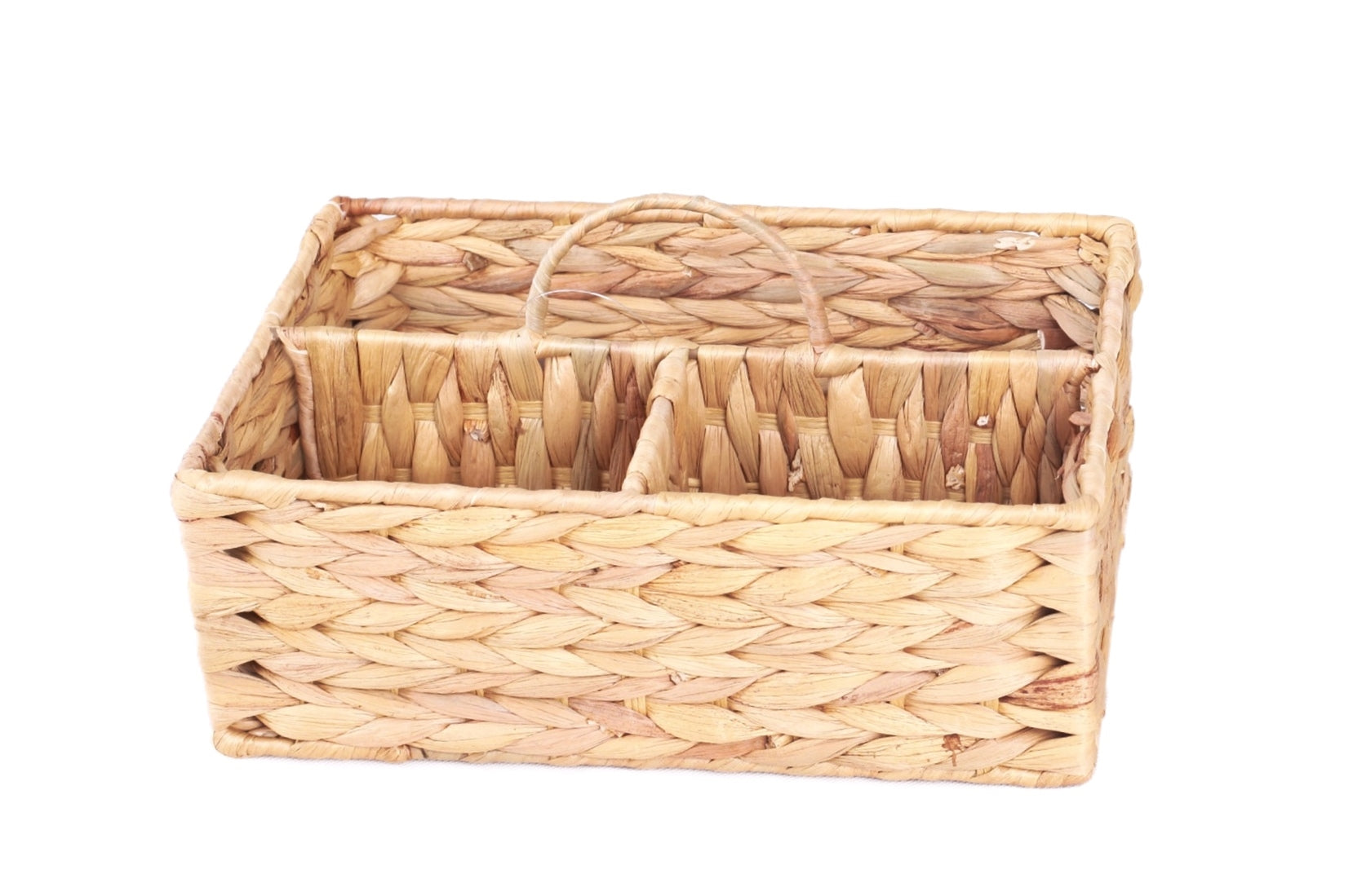 bulk 4 Natural Water Hyacinth Storage Caddy w/ Handle 210cm