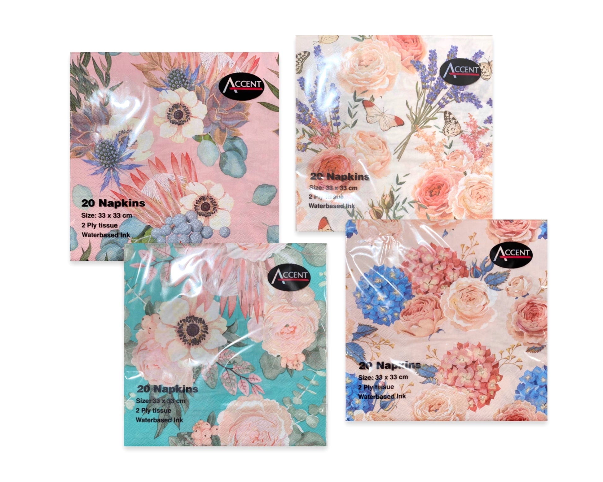 bulk 960 Happy Blossom Napkin 2ply 33cm