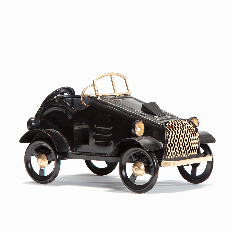 Black Vintage Metal Car 22cm - Image 2
