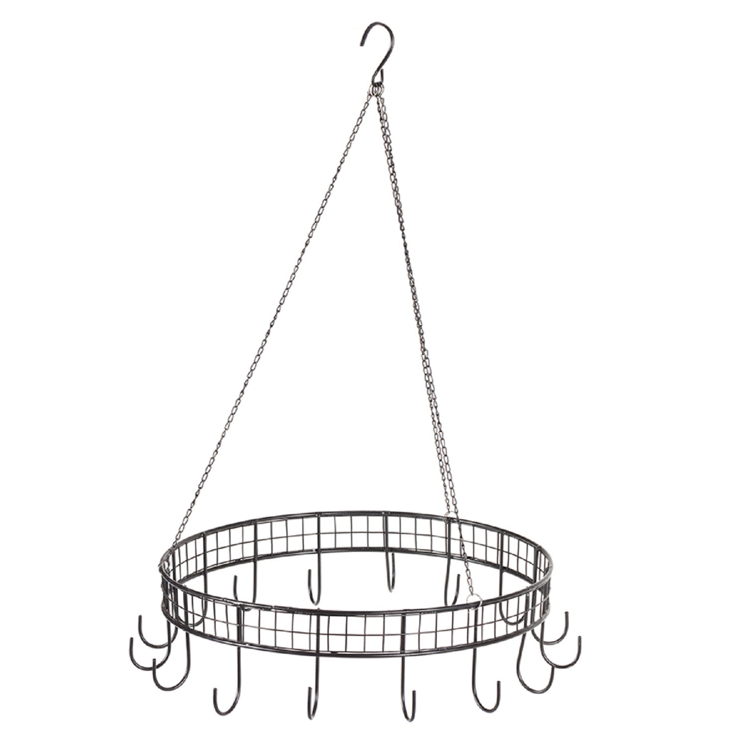 Round Hanging Circle w Hooks Metal 40cm - Image 2