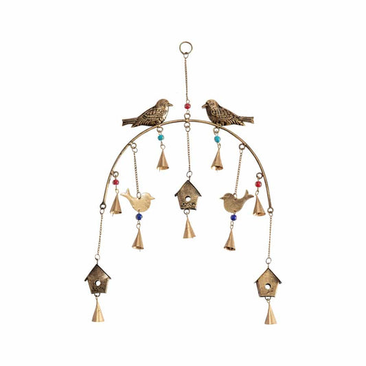 Hanging Arch Chime w Birds 50cm
