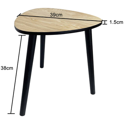 Contemporary Abstract 3 Legged Side Table 40cm - Image 5