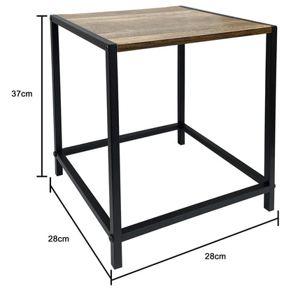 Walnut finish Potplant Stand / Small Side Table 37cm - Image 4