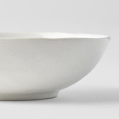 Bowl Oval 16cm Parchment White Glaze - Image 2