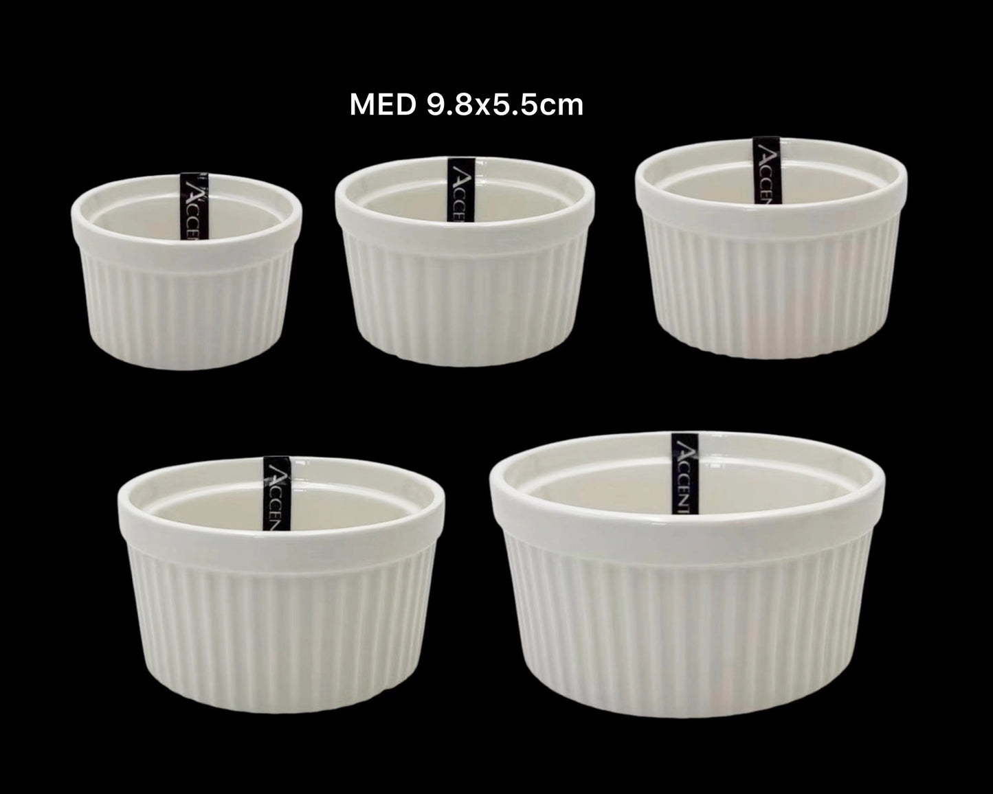 bulk 36 Medium New Bone China Ramekin 10cm