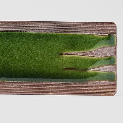 Platter Rectangular 52cm Earth Bright Green Glaze - Image 5