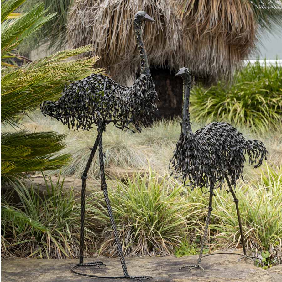 Tall Metal Mr Emu Garden Statue 58x120cm - Image 4