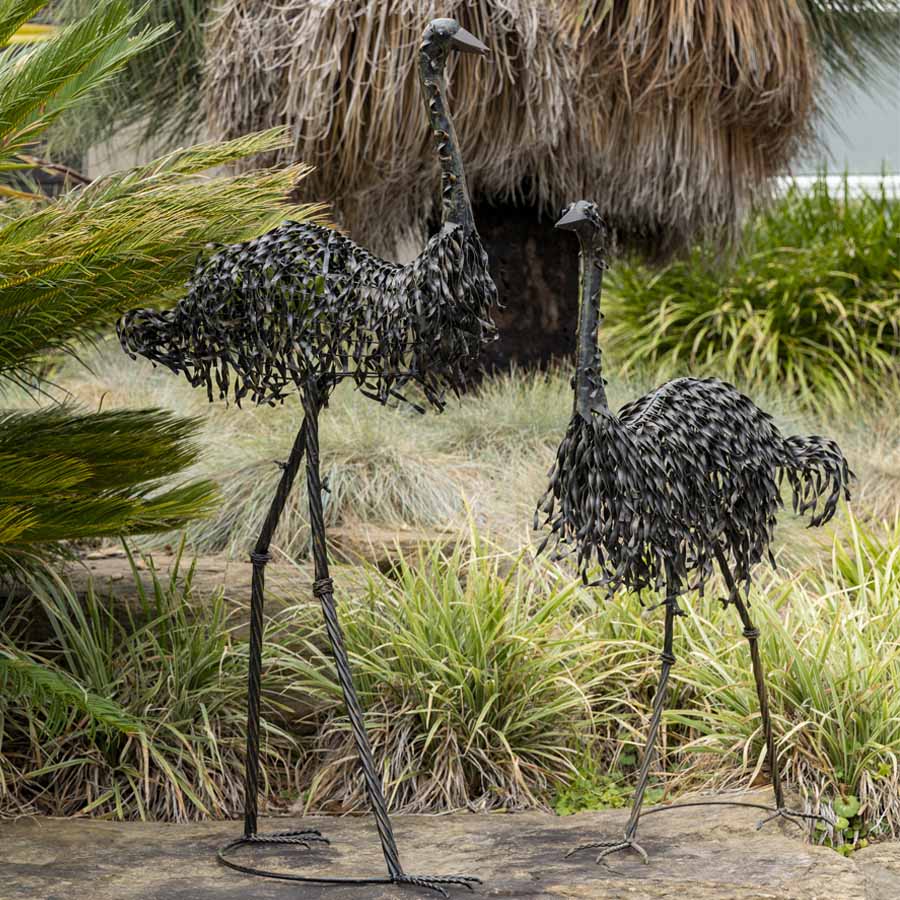 Metal Mrs Emu Garden Statue 55x92cm - Image 5