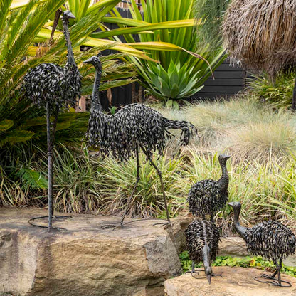 Metal Mrs Emu Garden Statue 55x92cm - Image 4