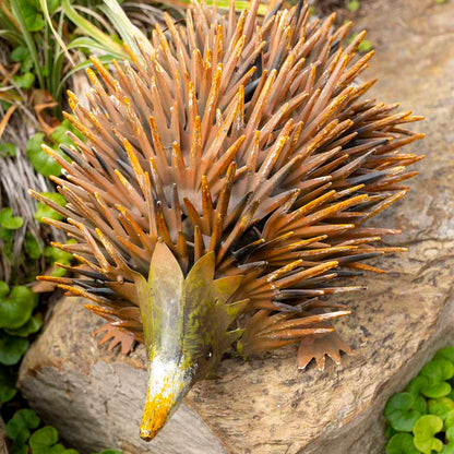 Rust Hedgehog Garden Ornament 36x22cm - Image 3