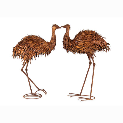 Set 2 Large Assorted Emus Garden Statue 37x58cm - Image 2